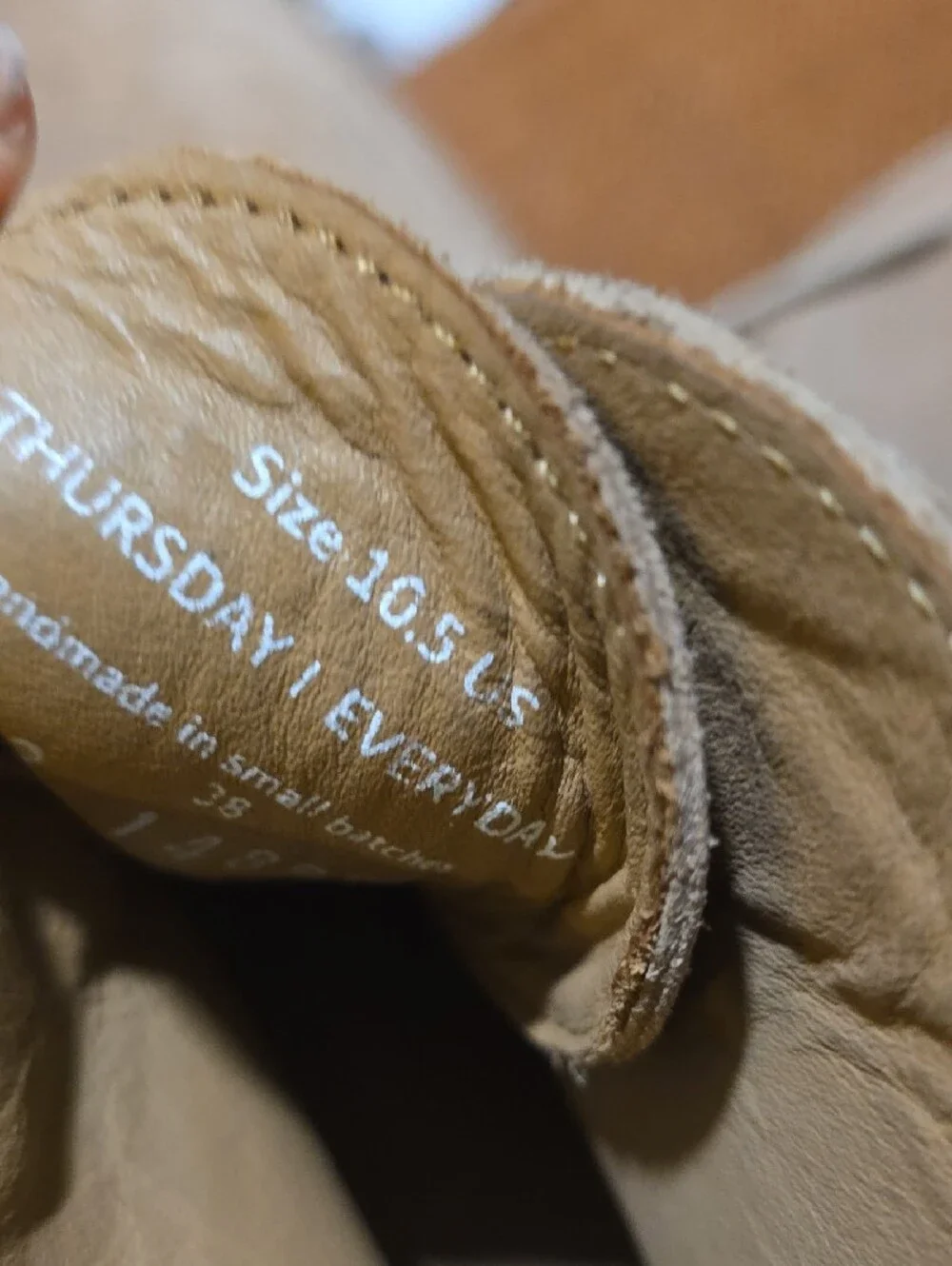 Thursday Men's Suede Desert Boots in Beige - Classic Casual 10.5